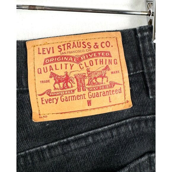 VTG Levis 505 Regular Fit Corduroy Pants Straight leg 90s grunge Womens sz 7 - Picture 9 of 9